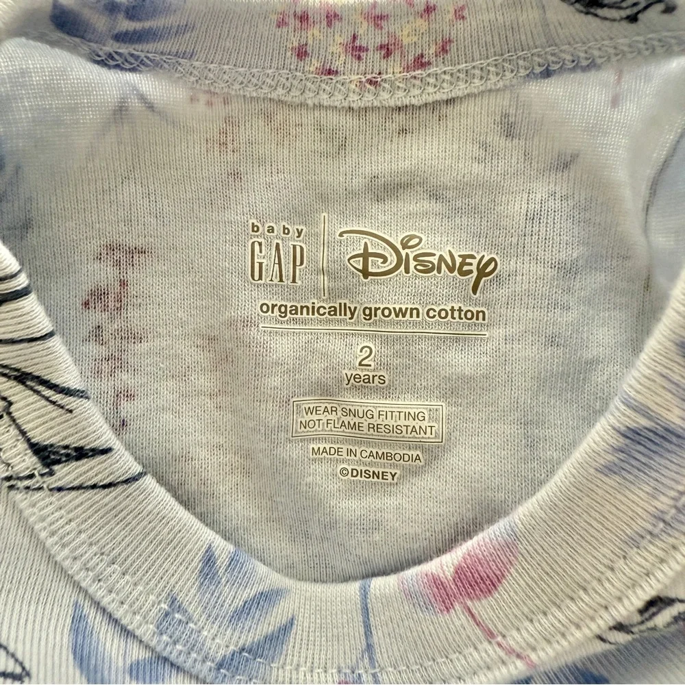 Baby Gap Disney Frozen Organic Cotton Pajamas Size 2T